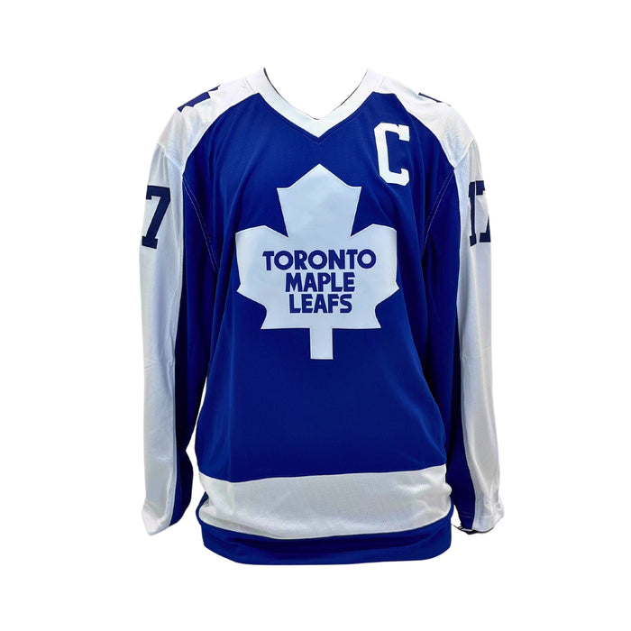 Wendel Clark Signed Toronto Maple Leafs Blue Fanatics Vintage Jersey - Frameworth Sports Canada 