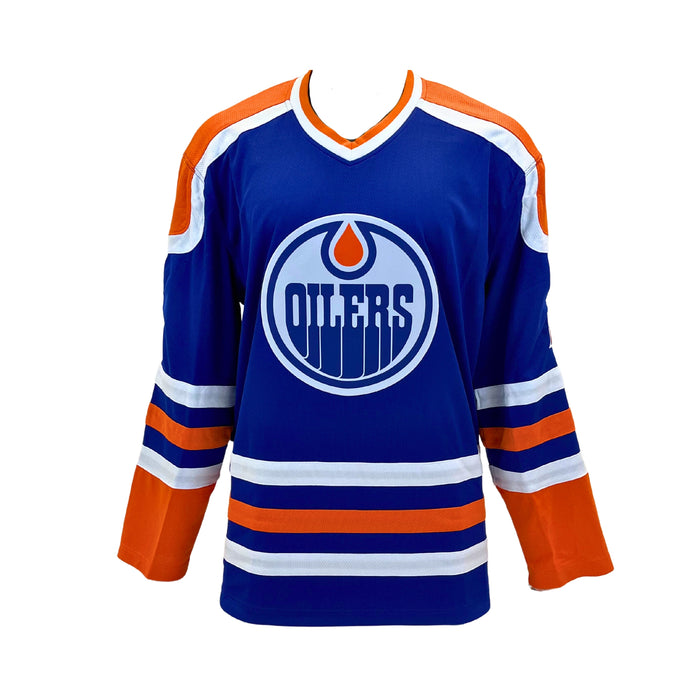 Paul Coffey Signed Edmonton Oilers Replica Fanatics Vintage Blue Jersey