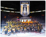 Vegas Golden Knights 16x20 Canvas Banner Raising Team Posed-H - Frameworth Sports Canada 