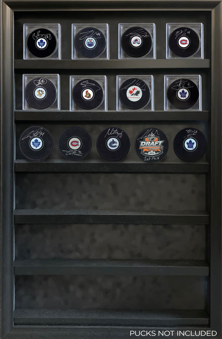 Puck Display Frame - Holds up to 30 Pucks - Frameworth Sports Canada 