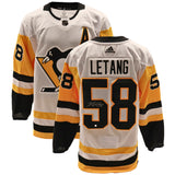 Kris Letang Signed Jersey Penguins White Adidas - Frameworth Sports Canada 