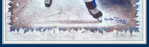 John Tavares and Rob MacDougall Dual-Signed Toronto Maple Leafs 16x20 Limited Edition Print (LE/191) - Frameworth Sports Canada 