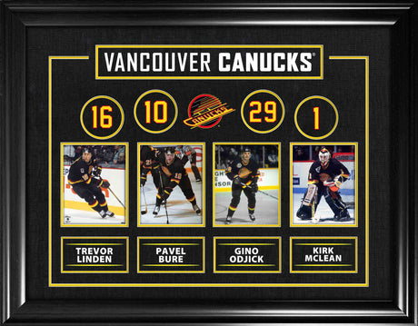 Vancouver Canucks Alumni Player Best of the Best Framed Collage - Frameworth Sports Canada 