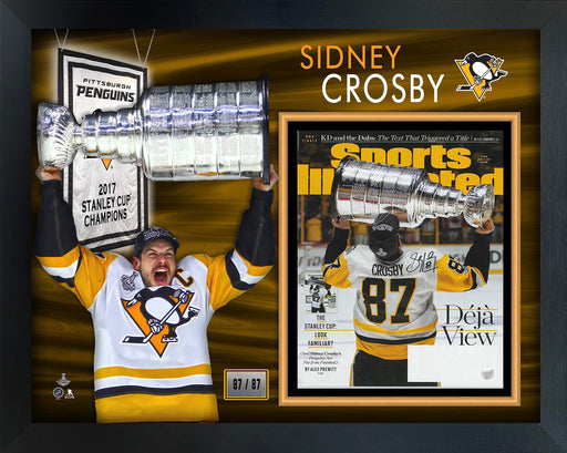 Sidney Crosby Signed SI Magazine 2017 Cup Framed with PHOTOGLASS (Limited Edition of 87) - Frameworth Sports Canada 