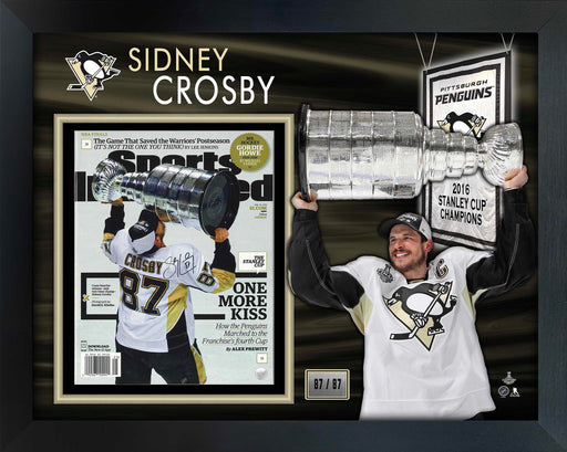 Sidney Crosby Signed SI Magazine 2016 Cup Framed with PHOTOGLASS (Limited Edition of 87) - Frameworth Sports Canada 