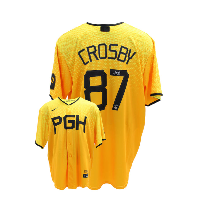 Sidney Crosby Signed Jersey Pittsburgh Pirates 2023 City Connect Replica Nike Jersey (Limited Edition of 87) - Frameworth Sports Canada 