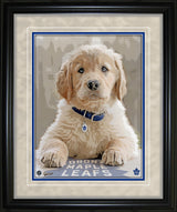 Toronto Maple Leafs 12.5X15 Framed Dog Print