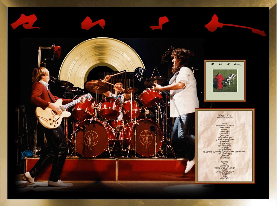 RUSH Framed Set List Signals Tour