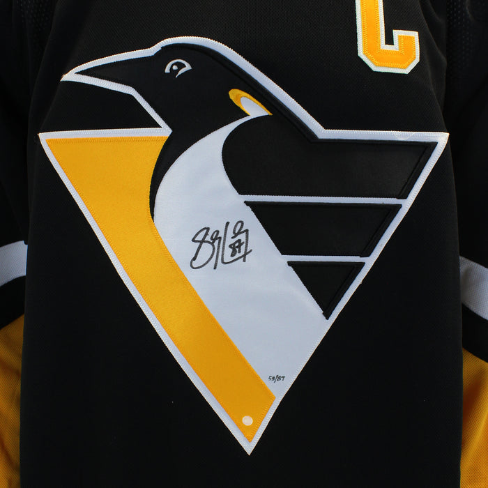 Sidney Crosby Front-Signed Pittsburgh Penguins 2022 Reverse Retro Adidas Auth. Jersey (Limited Edition of 87) - Frameworth Sports Canada 