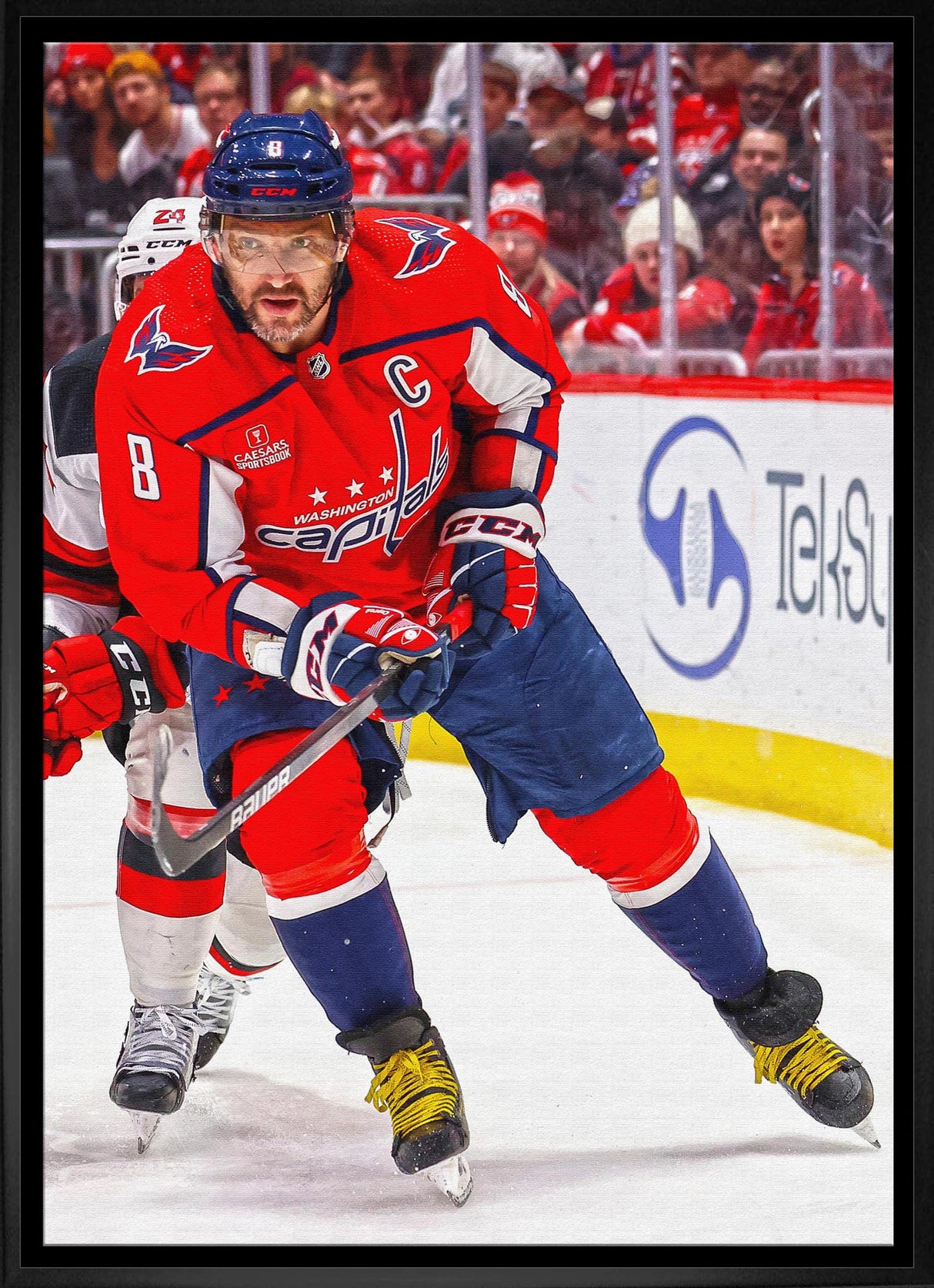 Alexander Ovechkin Framed 20x29 Canvas Capitals Action-V