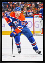 Connor McDavid Framed 20x29 Canvas Oilers Action-V