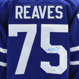 Ryan Reaves Signed Jersey Toronto Maple Leafs Blue Adidas