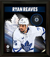 Ryan Reaves Signed Puck Framed PhotoGlass Toronto Maple Leafs