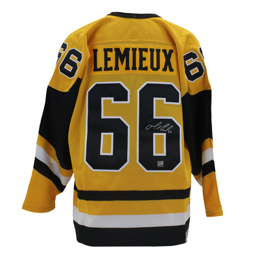 Mario Lemieux Signed Pittsburgh Penguins 1985 CCM Jersey - Frameworth Sports Canada 