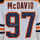 Connor McDavid Signed Jersey White Edmonton Oilers Adidas