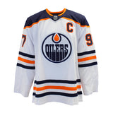 Connor McDavid Signed Jersey White Edmonton Oilers Adidas