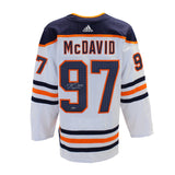 Connor McDavid Signed Jersey White Edmonton Oilers Adidas