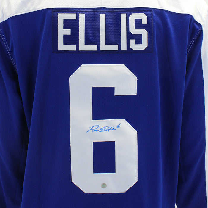 Ron Ellis Signed Jersey Maple Leafs Replica Blue Vintage Fanatics