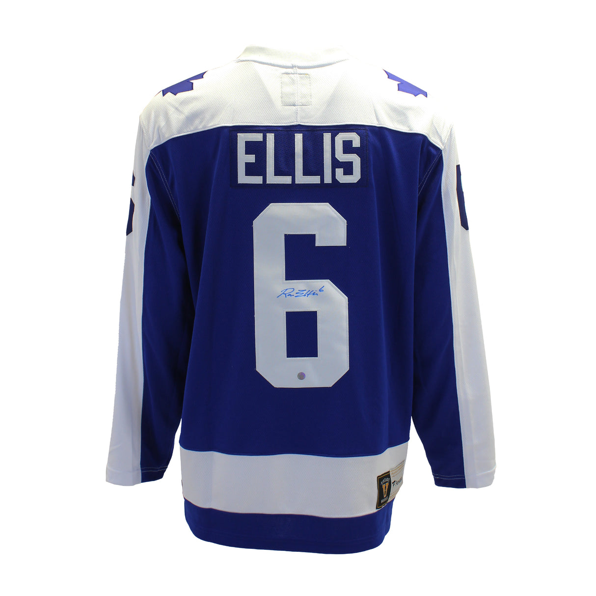 Ron Ellis Signed Jersey Maple Leafs Replica Blue Vintage Fanatics - Frameworth Sports Canada 