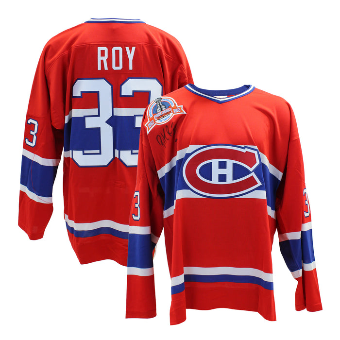 Roy,P Signed Vintage Mitchell&Ness Red Jersey Canadiens