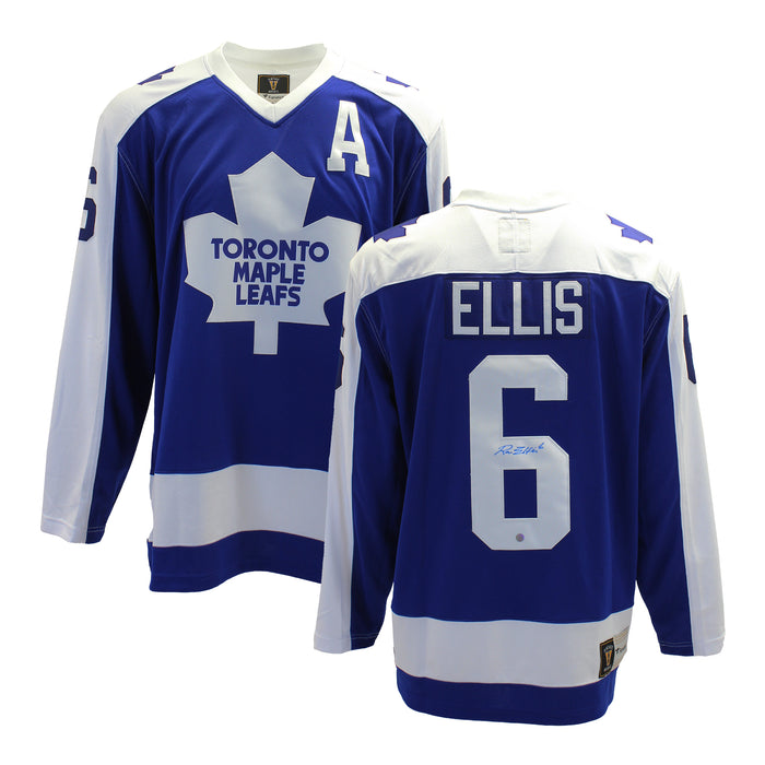 Ron Ellis Signed Jersey Maple Leafs Replica Blue Vintage Fanatics