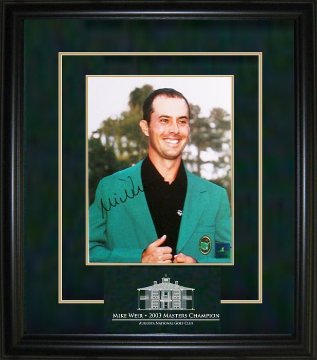 Mike Weir Signed Framed 8x10 Green Jacket Close-Up Photo