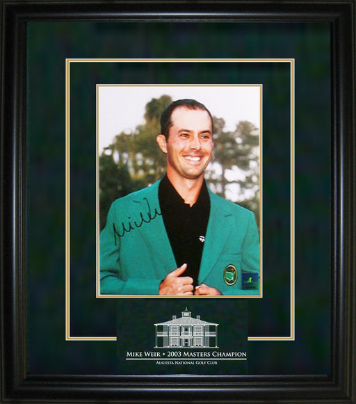 Mike Weir Signed Framed 8x10 Green Jacket Close-Up Photo - Frameworth Sports Canada 
