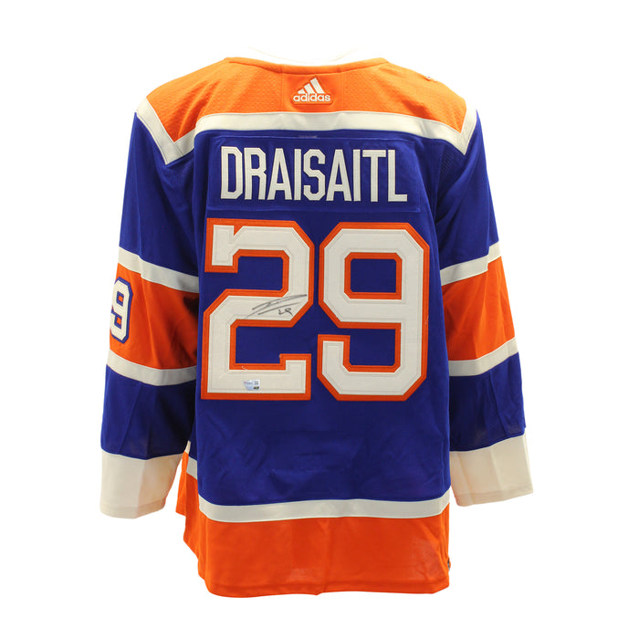 Leon Draisaitl Signed Jersey Edmonton Oilers 2023 Heritage Classic Adidas Auth.
