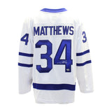 Auston Matthews Signed Jersey Toronto Maple Leafs White Fanatics Breakaway
