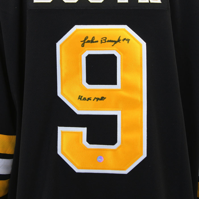 Johnny Bucyk Signed Jersey Bruins Black Vintage Fanatics Insc "1369 Points"