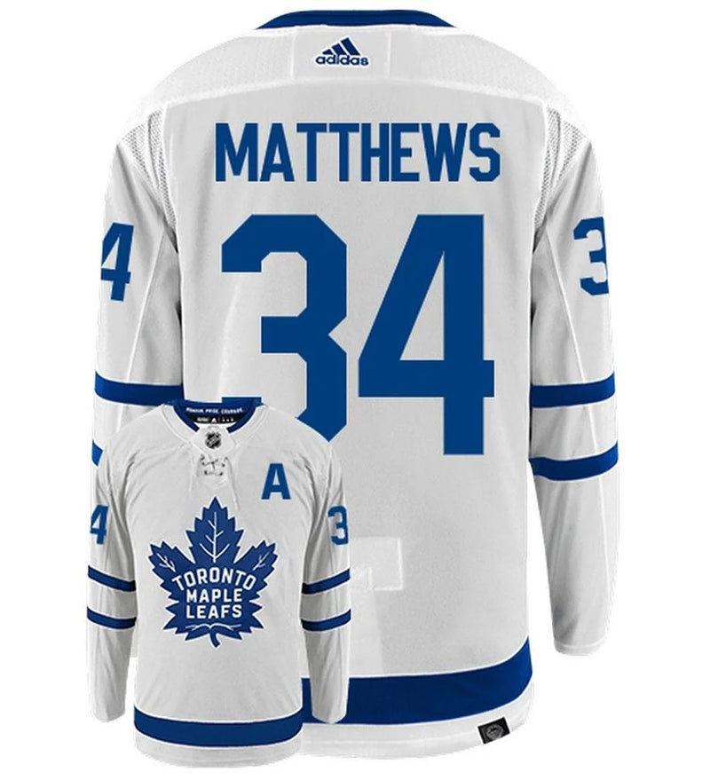 Auston Matthews Toronto Maple Leafs Jersey White Adidas 2021-2024