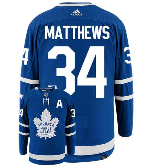 Auston Matthews Toronto Maple Leafs Jersey Blue Adidas 2021-2024 - Frameworth Sports Canada 