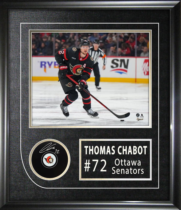 Thomas Chabot Ottawa Senators Signed Framed Hockey Puck