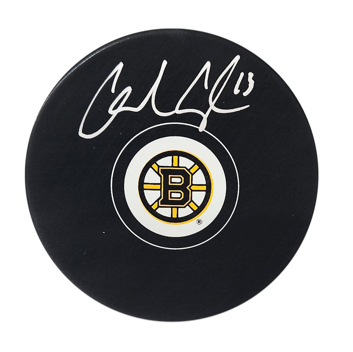 Charlie Coyle Signed Boston Bruins Hockey Puck