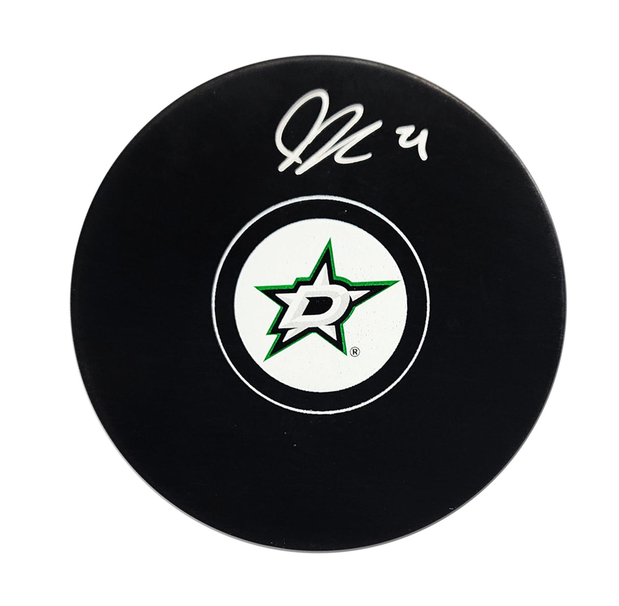 Jason Robertson Signed Dallas Stars Hockey Puck - Frameworth Sports Canada 