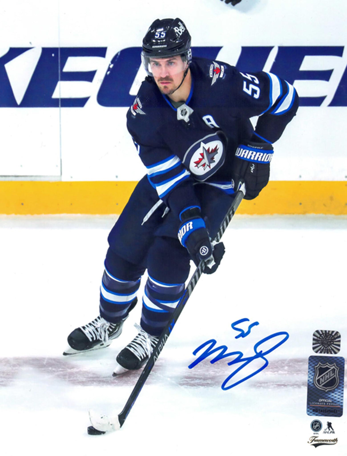 Mark Scheifele Winnipeg Jets Signed Home 8x10 Photo