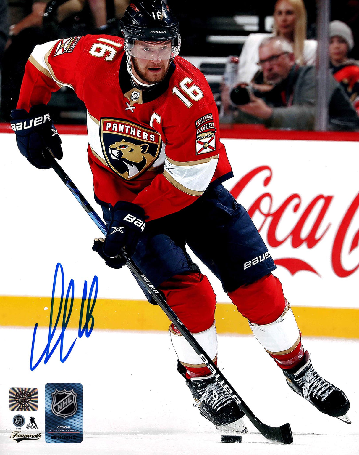 Aleksander Barkov Signed Florida Panthers Home 8x10 Photo