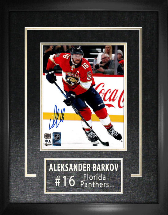 Aleksander Barkov Signed Framed Florida Panthers Home 8x10 Photo