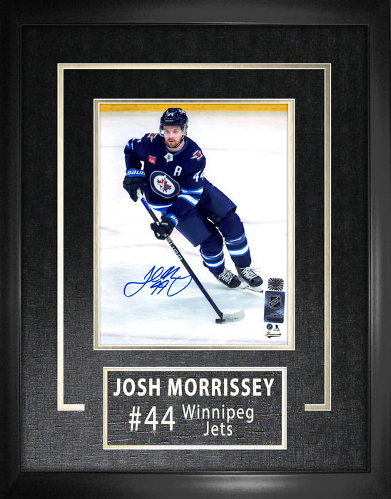 Josh Morrissey Winnipeg Jets Signed Framed Home 8x10 Photo