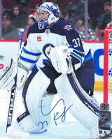 Connor Hellebuyck Winnipeg Jets Signed Away 8x10 Photo