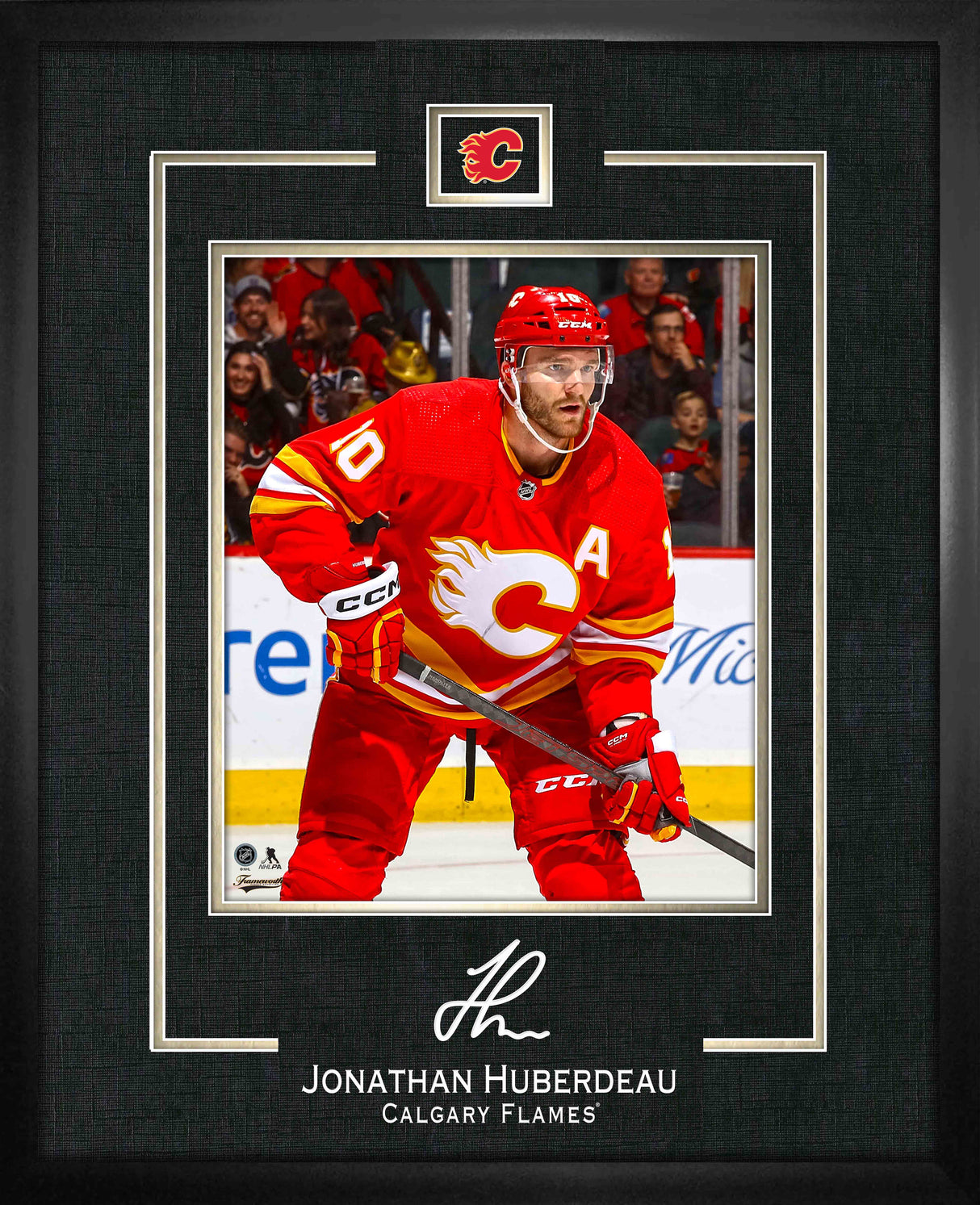 Jonathan Huberdeau 16x20 Replica Signature Frame Flames