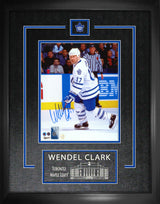 Wendel Clark Toronto Maple Leafs Signed Framed 8x10 Skating Photo