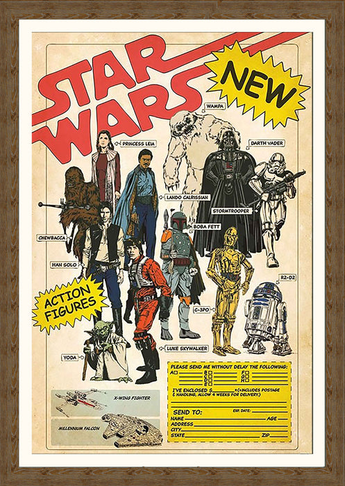 Star Wars Framed Action-Figure Print