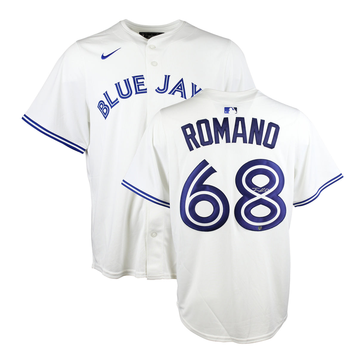 Jordan Romano Signed Jersey Toronto Blue Jays 2024 Replica White Nike - Frameworth Sports Canada 