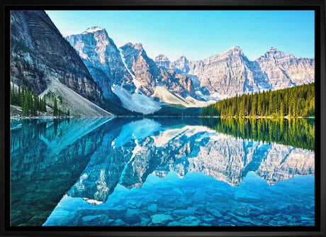 Moraine Lake 20x29 Framed Canvas - Frameworth Sports Canada 