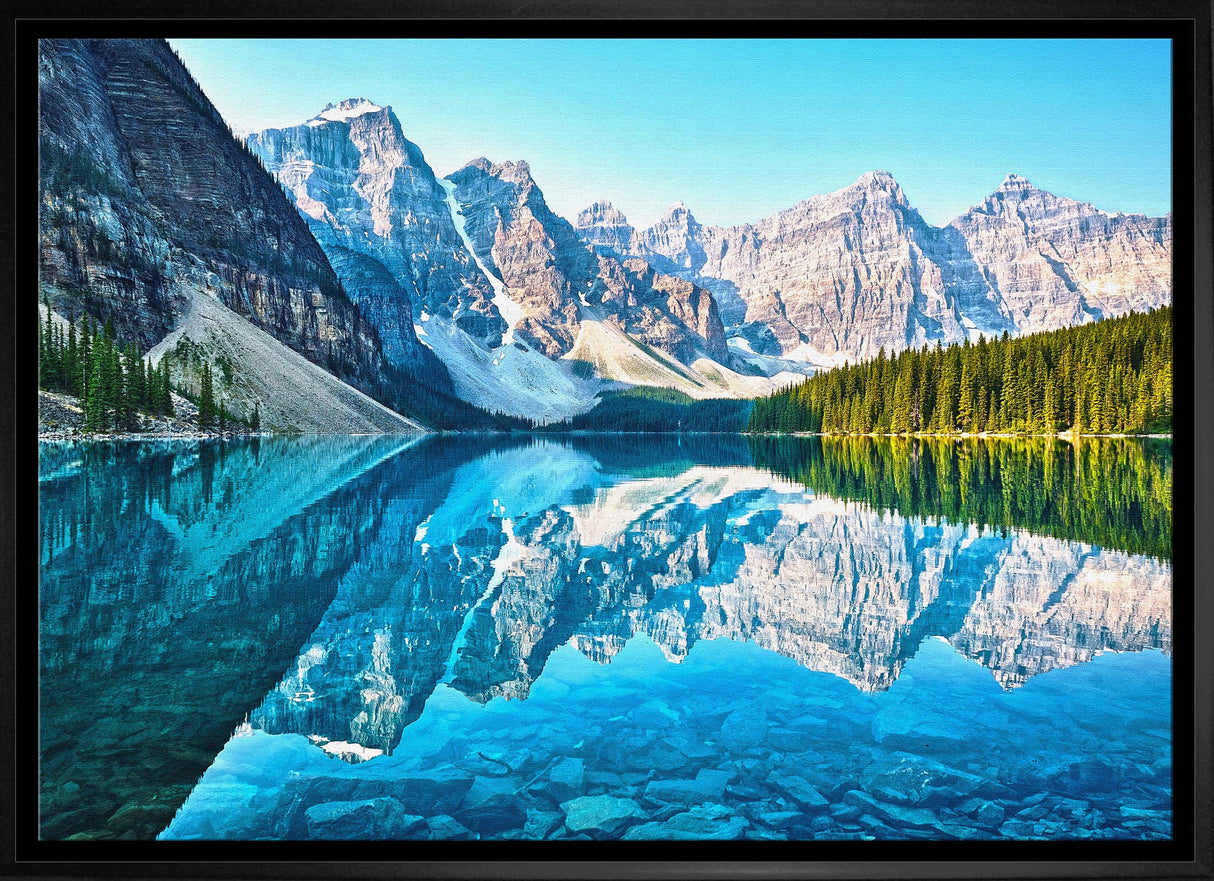 Moraine Lake 20x29 Framed Canvas