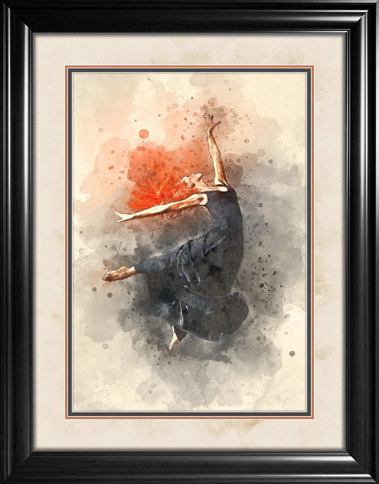 Abstract Dancer Framed Print - Frameworth Sports Canada 