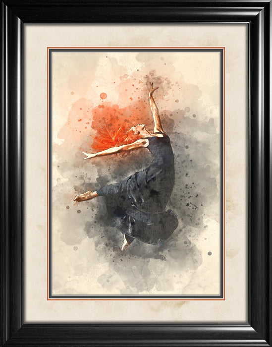 Abstract Dancer Framed Print