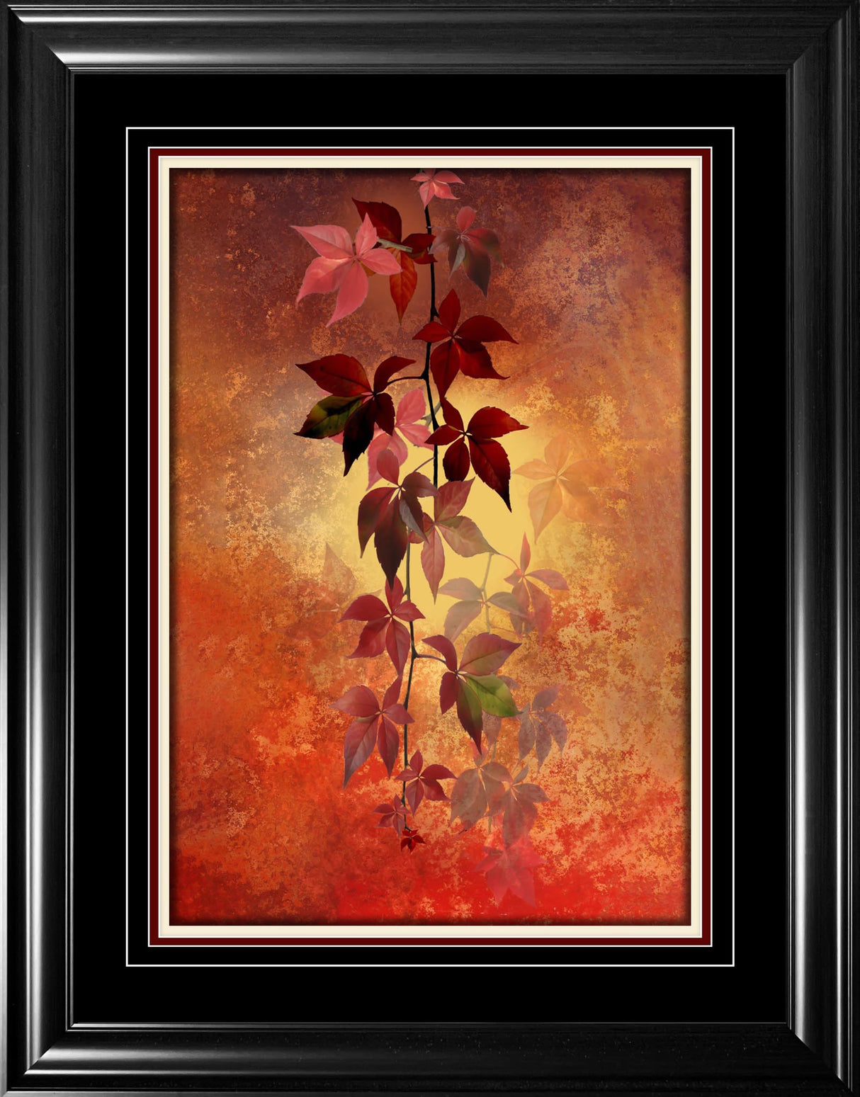 Red Leaves Framed Print - Frameworth Sports Canada 