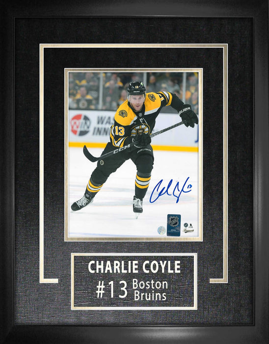 Charlie Coyle Boston Bruins Signed Home 8x10 Photo